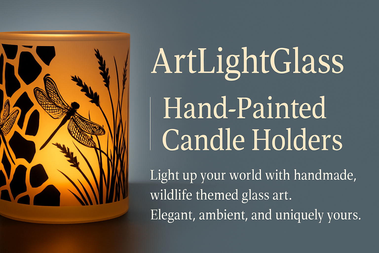 Hand painted candle holder slide 3
